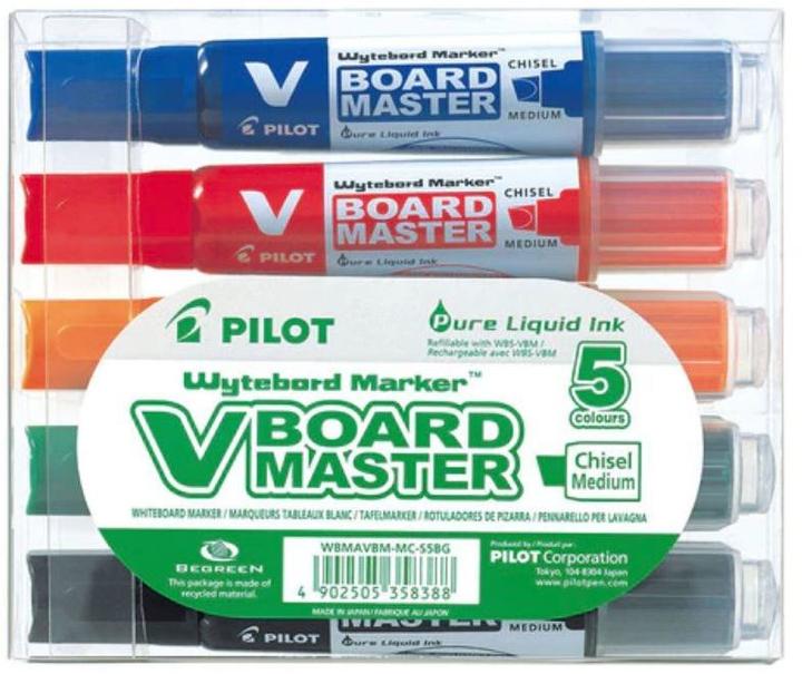 Image du produit Pilot BG Set VBoard Master Medium Wedge tip à 5 ass. (Multicolore, 5.20 mm, 5 x)