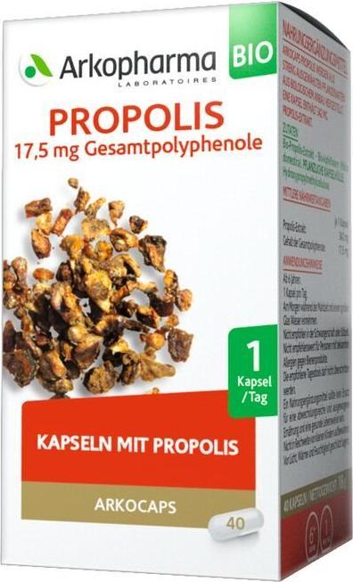 Actual product image Arkopharma Arkocaps Bio Propolis Kapseln (40 Piece, Capsules, 40 g)