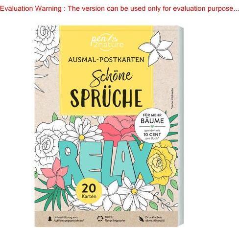 Produktbild Ausmal-Postkarten Schöne Sprüche | 20 Karten