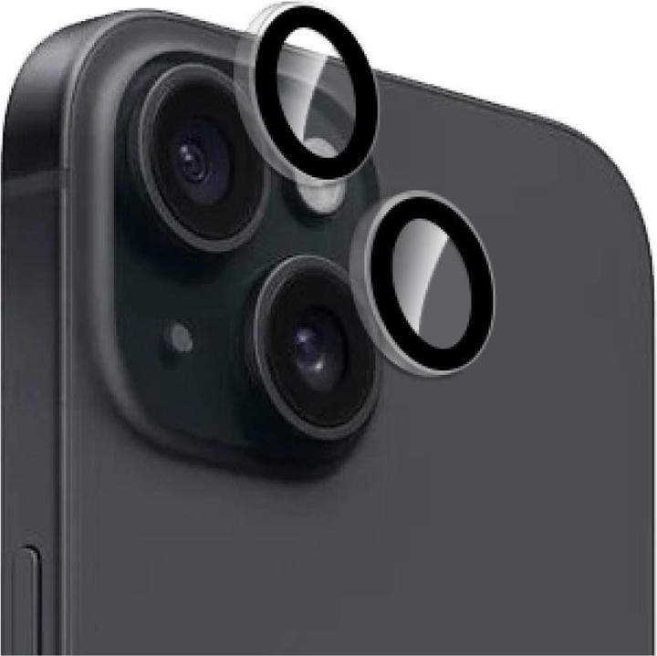 Image du produit Puro Verre trempé protecteur individuel pour les objectifs iPhone 15 et 15 Plus (1 pièce(s), Apple iPhone 15 Plus, Apple iPhone 15)