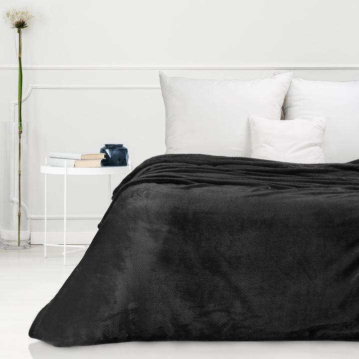 Actual product image Eurofirany DESIGN 91 CINDY5 Soft and gentle blanket with embossed Christmas tree pattern, 150 x 200 cm (150 x 200 cm)
