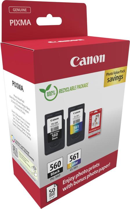 Image du produit Canon CRG PG-560/CL-561 Cartouche d'encre (M, Y, CF, C)
