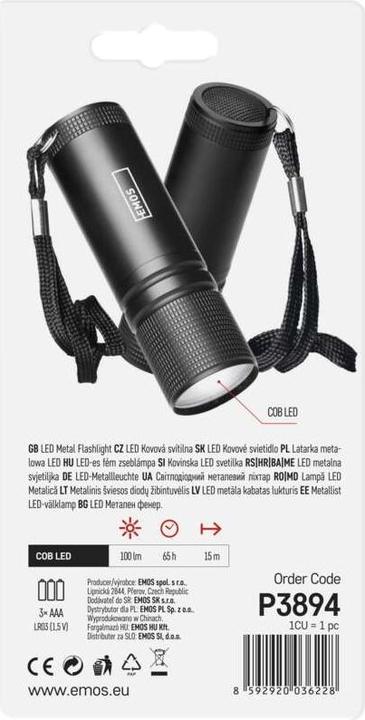 Produktbild Emos Taschenlampe P3894 (8.50 cm, 100 lm)