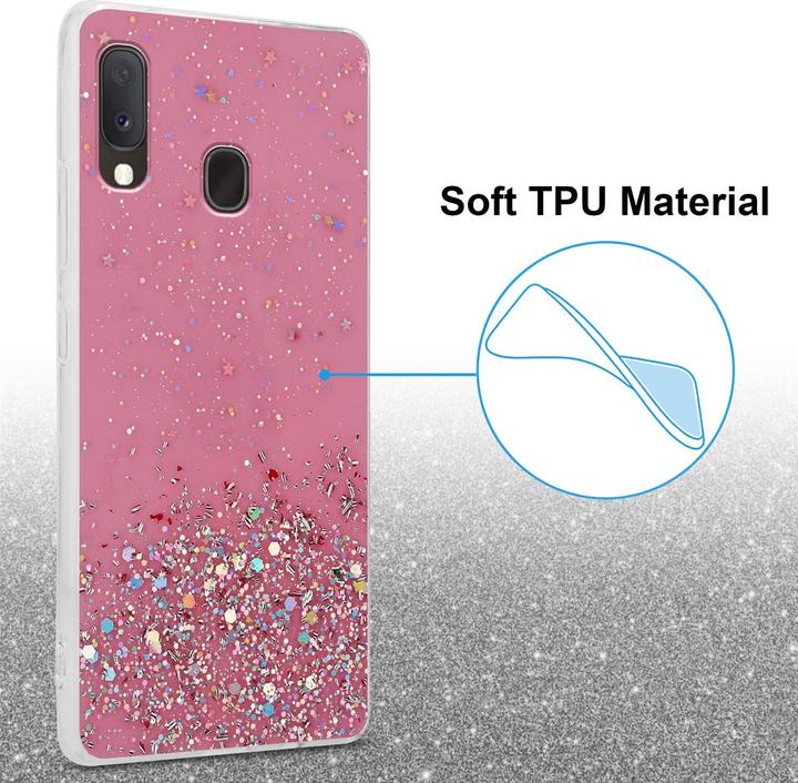 Image du produit Cadorabo Couverture TPU paillettes scintillantes (Samsung Galaxy A20e, Samsung Galaxy A10e)
