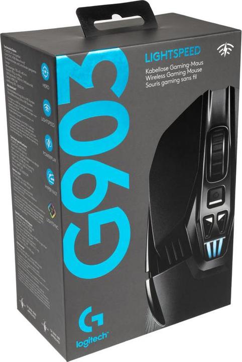 Immagine prodotto Logitech G 903 Velocità della luce (Senza fili, Cablato)