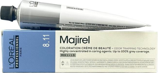 Image du produit L'Oréal Professionnel L'Oréal Majirel 8,11 Hellblond Tiefes Asch 60 ml (8,11 Blond clair Frêne foncé)