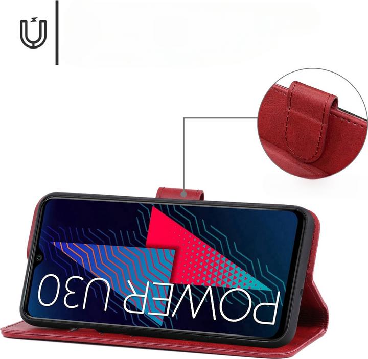 Produktbild Cover-Discount Wiko Power U30 - Leder Etui Hülle (Wiko Power U20)