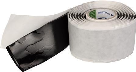Nitto Nastro vulcanizzante 12FB nero38mmx1,5m, per isolare connessioni e terminali dei cavi (38 mm)