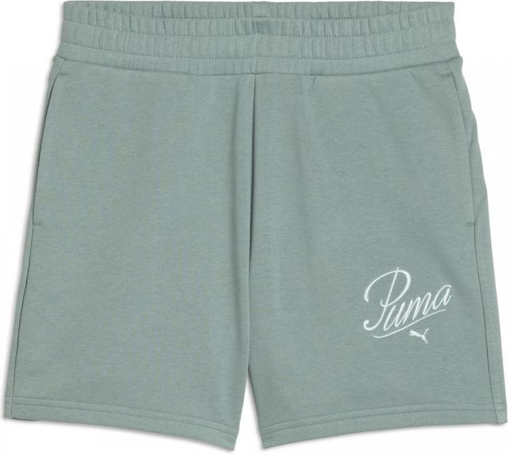Actual product image Puma ESS SCRIPT High-Waist Shorts 5" (S)