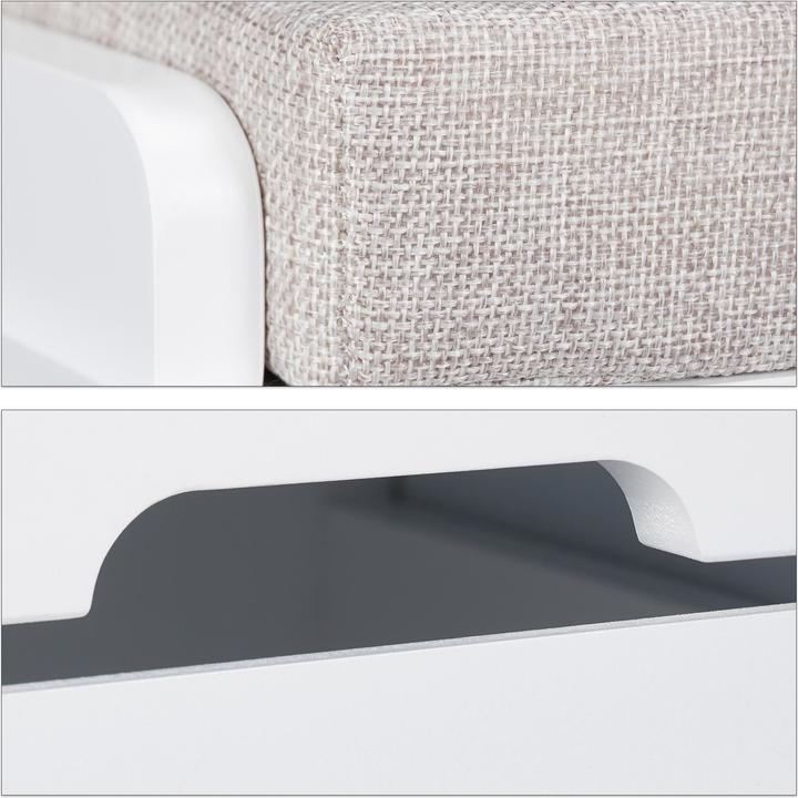 Actual product image Relaxdays Storage Bench, 3 Drawers (105 cm)