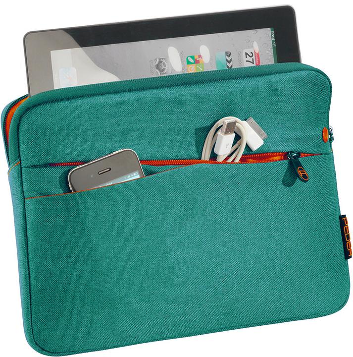 Actual product image Pedea Fashion Tablet bag 25,7cm 10,1 inch turquoise inside compartment: 27,8 x 20 x 2 cm L x W x H (Various)