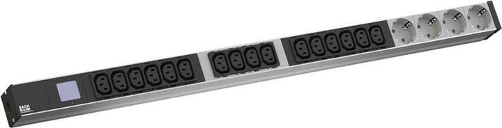 Produktbild Bachmann BN0500 48,26cm 19Zoll PDU 1HE 16xC13 4x Schutzkontakt Leistungsmessung Anschluss CEE 16A bl