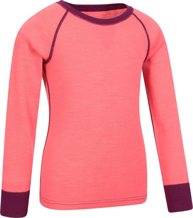 Actual product image Mountain Warehouse Childrens/Kids Merino II Round Neck Base Layer Top (128)