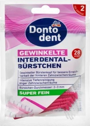 dm Dontodent Interdentalbürsten gewinkelt rosa 0,4 mm ISO 2 (28 x, 0.40 mm)