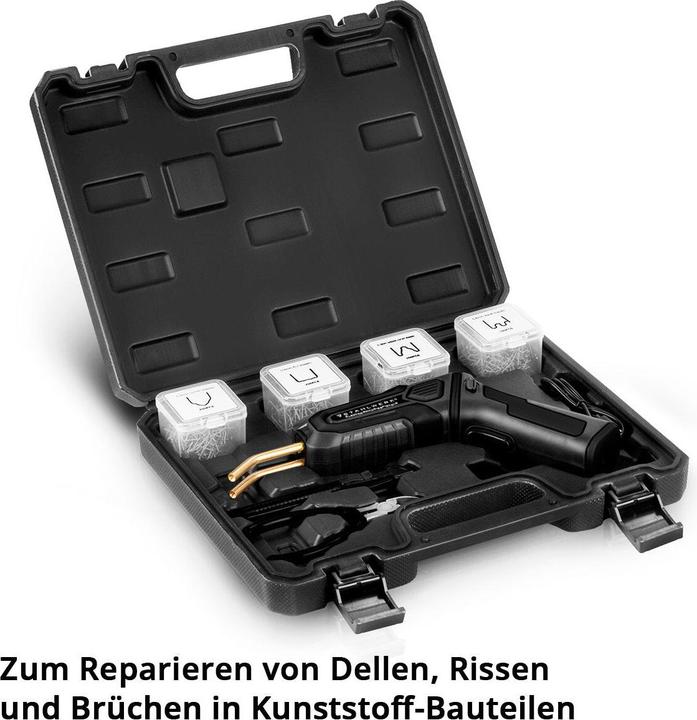 Actual product image Stahlwerk Plastic repair set Plastic welder Hot stapler Smart Repair