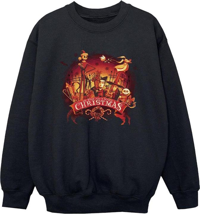 Disney The Nightmare Before Christmas Scary Christmas Sweatshirt Jungen