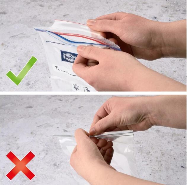 Actual product image Toppits Double closure freezer bag (6 x)