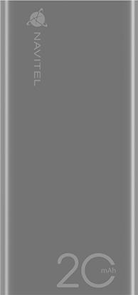 Produktbild Navitel Powerbanka PWR20 AL ÄernÃ¡ (20000 mAh, 22.50 W, 74 Wh)