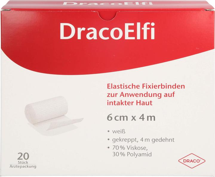 Produktbild Dr. Dry DracoELFI Elast.Fixierbinde gekreppt 4mx6cm cello, 20 St BIN