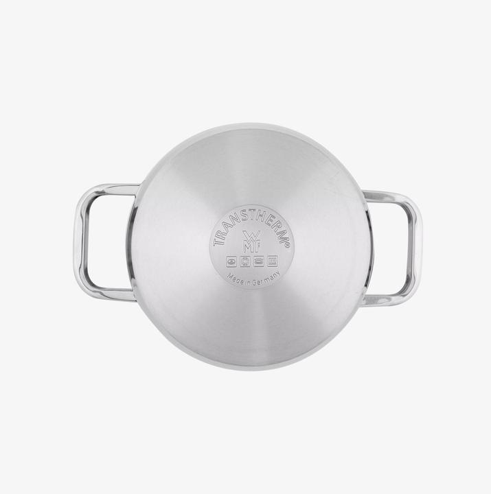 Produktbild WMF Kochtopf Bratentopf Induktion 16cm Glasdeckel 1,4l Function4 Edelstahl (16 cm, Bräter + Schmortopf, Kochtopf, Edelstahl)