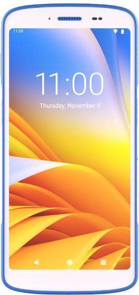 Zebra HC50 mit Notfalltaste, 2D, hot-swap, PTT, USB-C, BT, WLAN, NFC, Android, GMS, weiss, blau