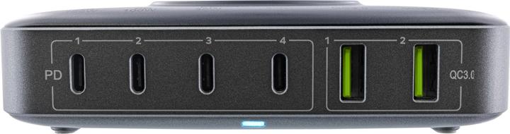 Immagine prodotto InLine Qi Powerstation Multiport, alimentatore, caricatore, 4x USB Tipo-C, 2x USB Tipo-A, GaN, 100W, cavo (100 W)