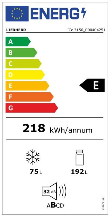 Energie-Label Liebherr ICc 3156 (198 l)
