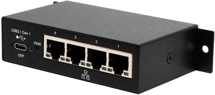 Exsys EX-1330M, 4x Ethernet USB 3.0/3.1 (USB 3.0, RJ45 (4x))