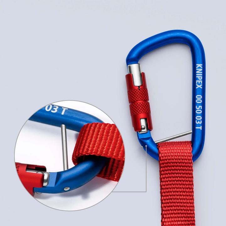 Produktbild Knipex Adapterschl. 6kg + Mat.-Karabiner