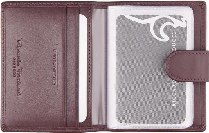 Actual product image Riccardo Ferducci Credit card case w safety closure, RFID