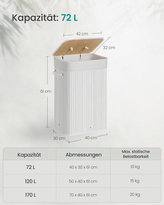 Produktbild Songmics Dörty (72 l)