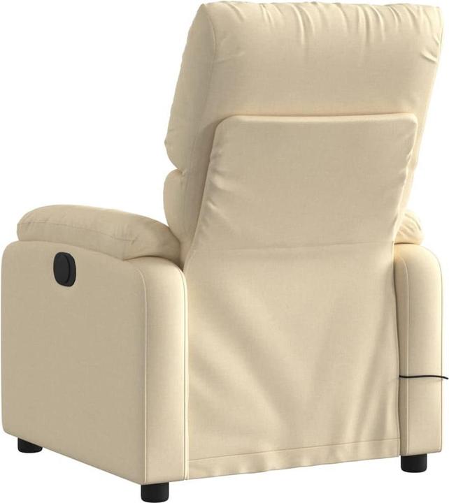 Immagine prodotto VidaXL Poltrona massaggiante in tessuto color crema,Colore: Crema,Materiale: Tessuto (100