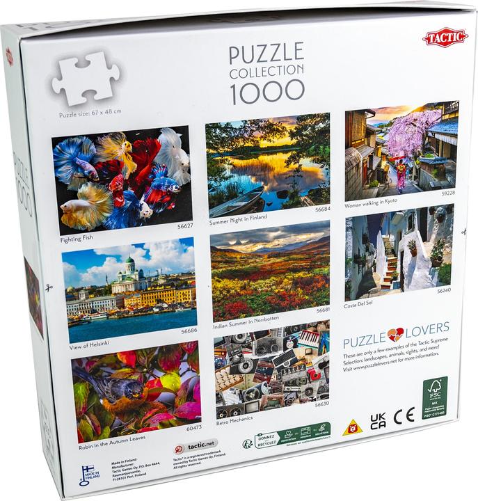 Produktbild Tactic Puzzle 1000 Rotkehlchen im Herbstlaub (1000 Teile)