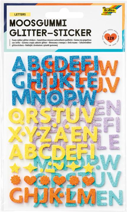 Produktbild Folia Moosgummi Glitter-Sticker