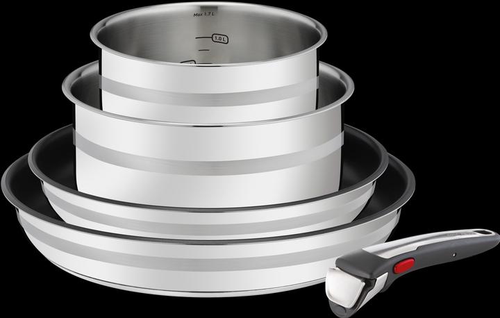 Tefal Jamie Oliver Ingenio G6 (28 cm, Kochtopf, Bratpfanne, Stielkasserolle, Edelstahl)