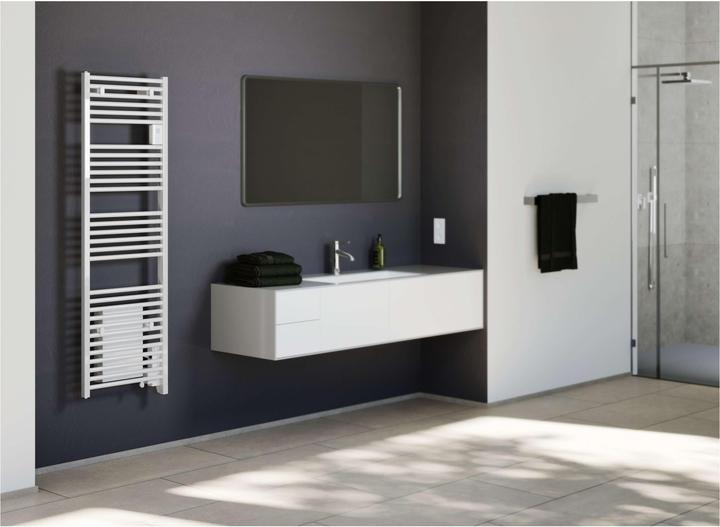 Actual product image Stiebel Eltron Electric bathroom/towel radiator BHE 75 Plus, 750 watts, with boost function