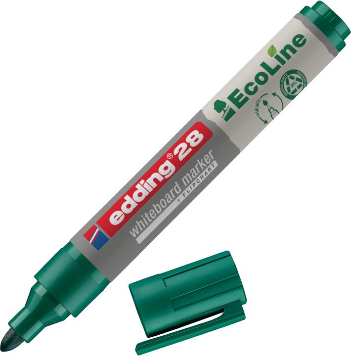 Immagine prodotto Edding Marcatore per lavagna bianca 28 EcoLine (Verde, 3 mm, 1 x)