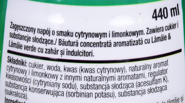 Actual product image SodaStream LemonLime Syrup 440ML (1 x 44 cl)