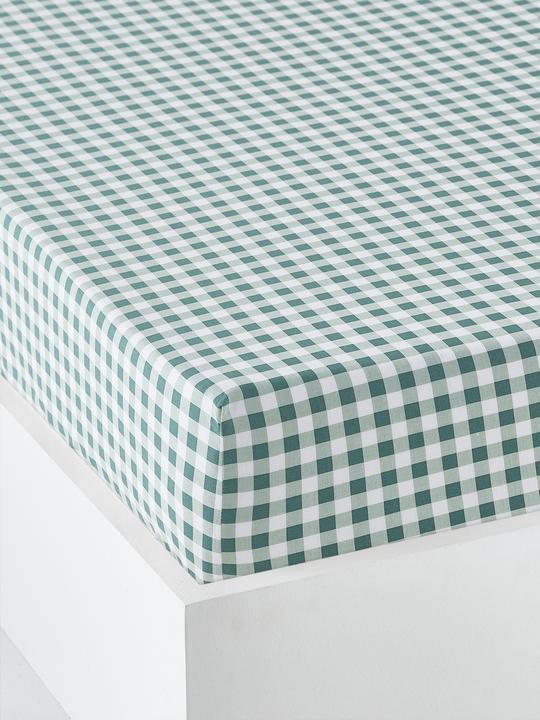 à carreaux verts