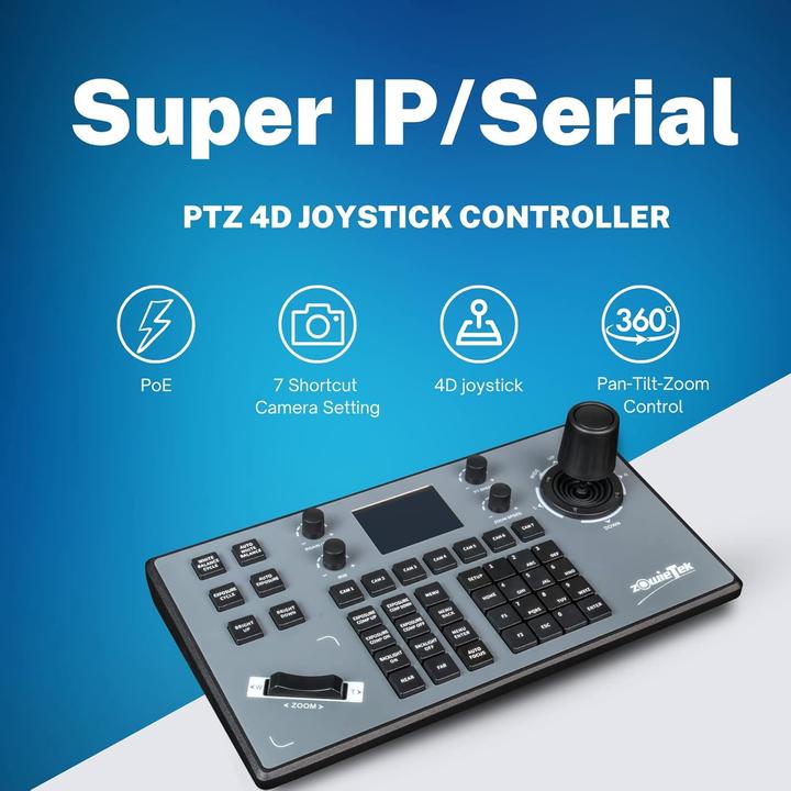Image du produit Zowietek PTZ-IP-Kamera-Controller mit 4D-Joystick