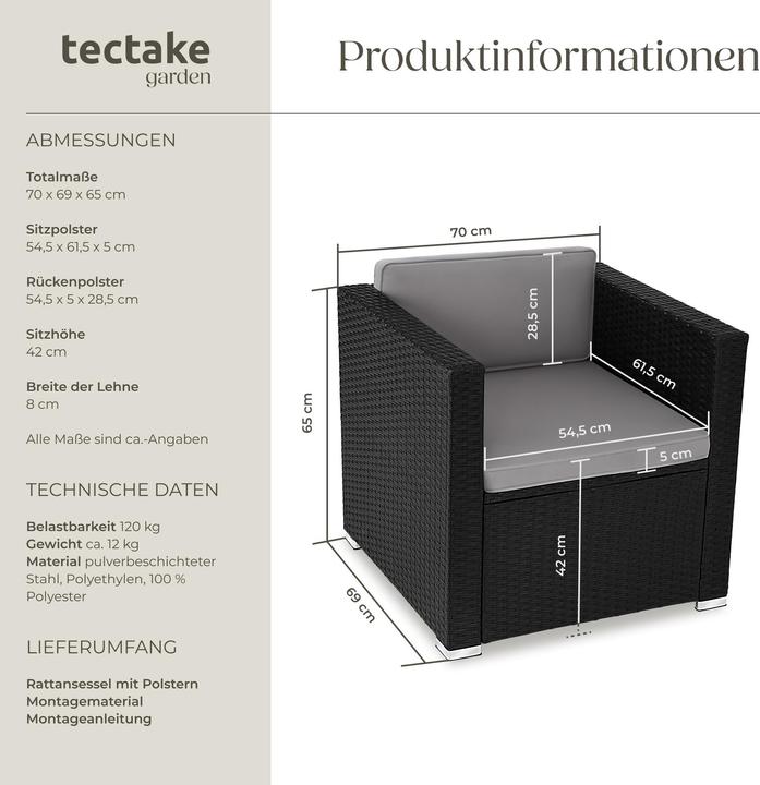 Produktbild tectake Lignano