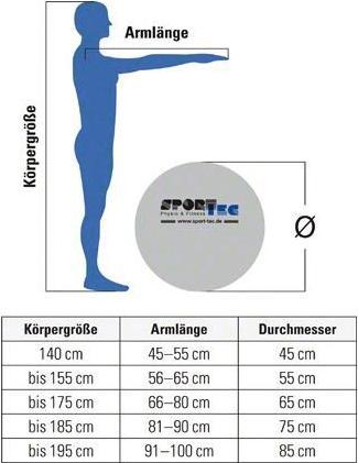 Produktbild Ledraplastic Sitzball Sit 'n' Gym (65 cm)