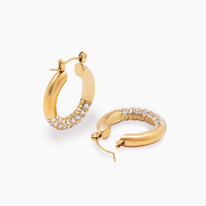 Actual product image Sensora Jewelry Glimmer Hoops earrings (Stainless steel)