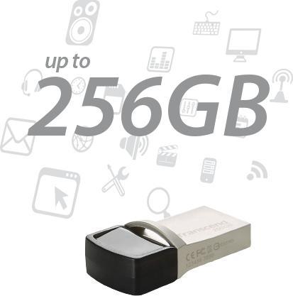Immagine prodotto Transcend Chiavetta USB 256GB JetFlash USB3.1, Pen Drive, OTG Type-A&C, Argento (256 GB, USB-A)
