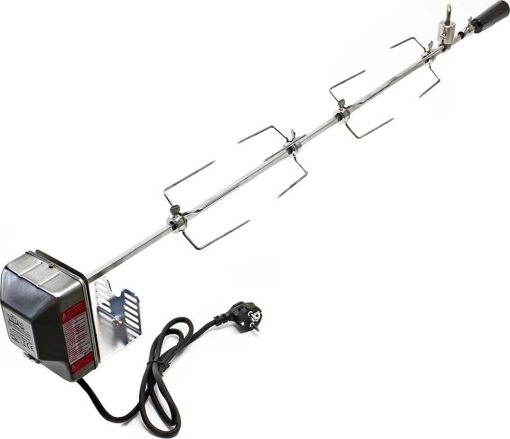 Image du produit Wiltec BBQ Broche de barbecue en acier inoxydable 110cm Poids d'équilibre Broche tournante Schaschlik
