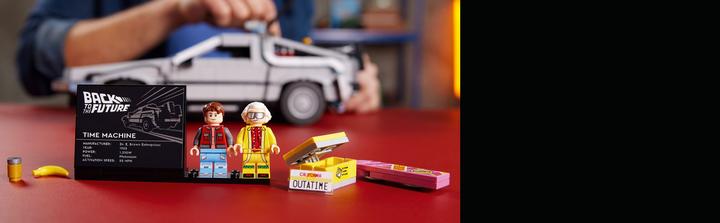 Actual product image LEGO Time machine from Back to the Future (10300, LEGO Icons, LEGO Rare Sets)