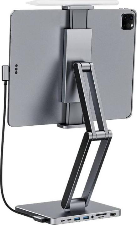 Invzi Docking station with stand for Tablet/iPad,, MH03, MagHub, 3x USB-C, 2x USB-A (USB-C, 3 Ports)
