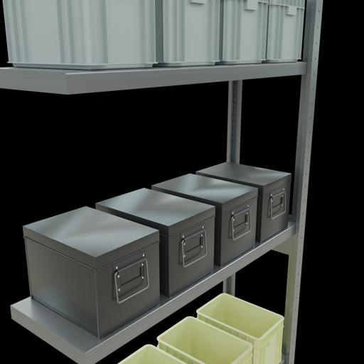 Produktbild Schulte Lagertechnik Stecksystem Anbauregal MULTIplus250 mit Längenriegel