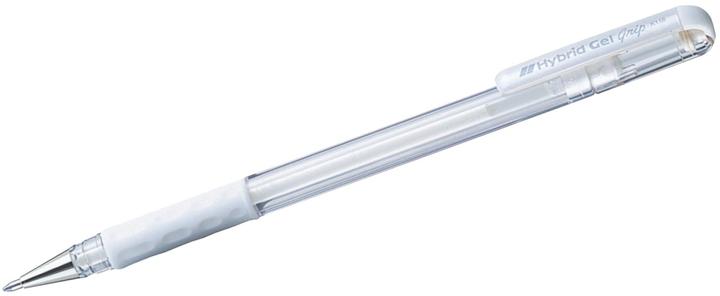 Produktbild Pentel Hybrid Gel Grip (Transparent, Weiss, 1 x)