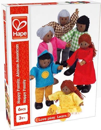 Produktbild Hape Puppenfamilie dunkle Hautfarbe